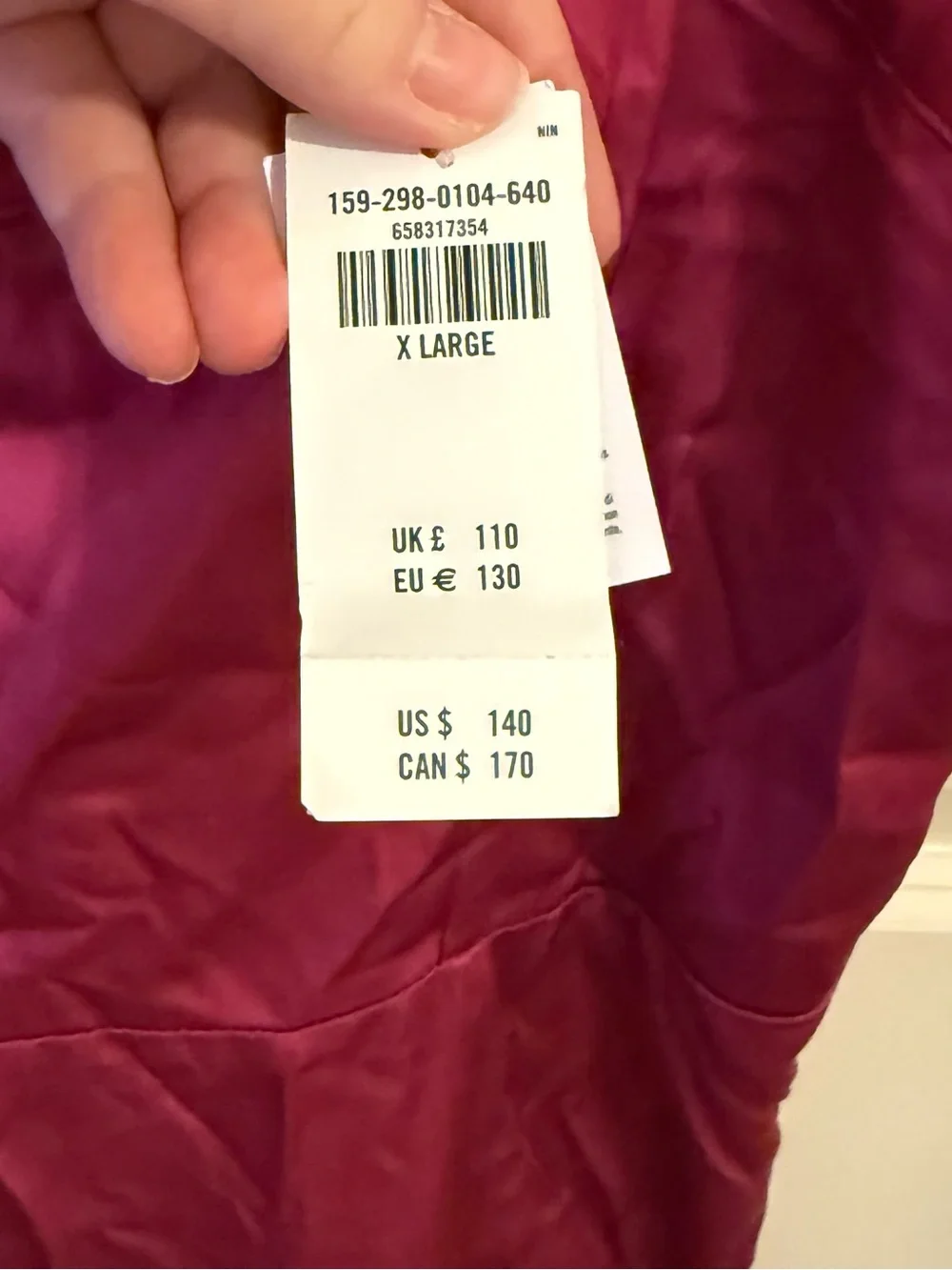 Abercrombie & Fitch Fuchsia Pink Maxi Dress